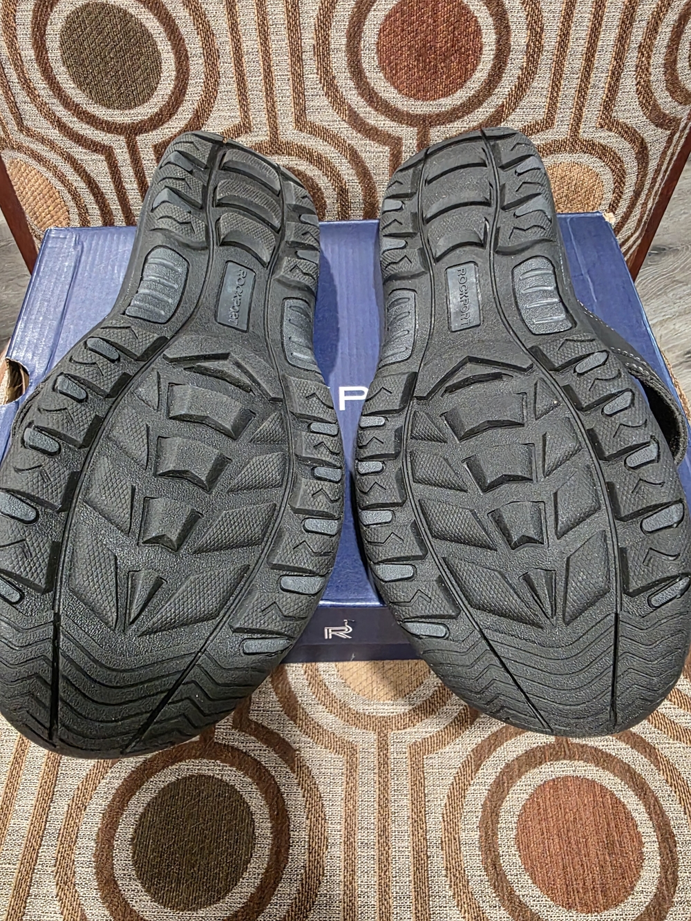 NIB Rockport Men's Hayes Thong Sandals Black SZ 11.5 - Picture 2 of 6